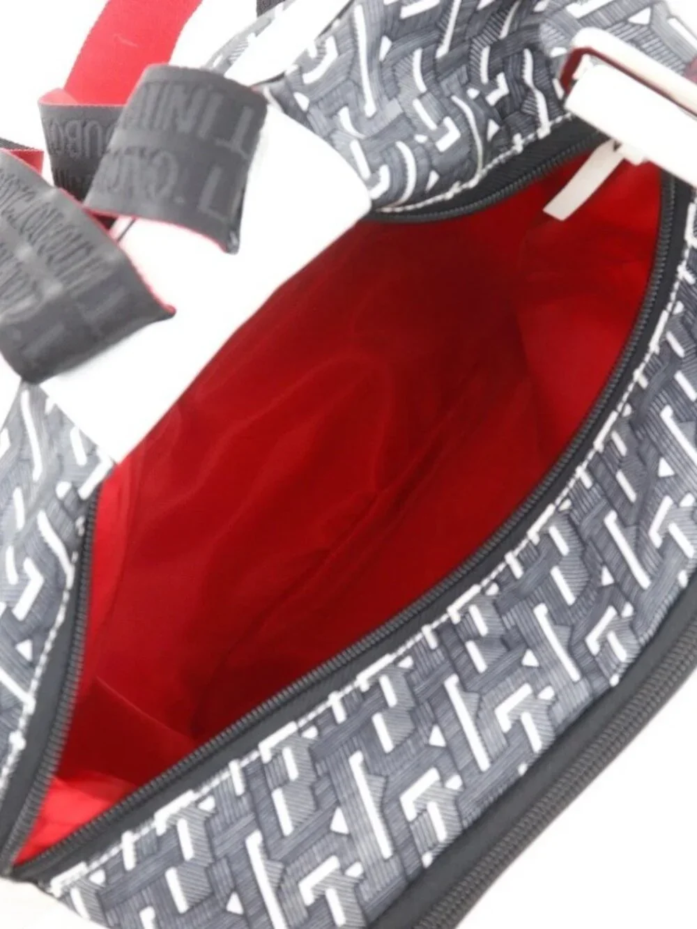 Christian Louboutin Backpack Backpack Daypack CL logo Red / black Nylon mens